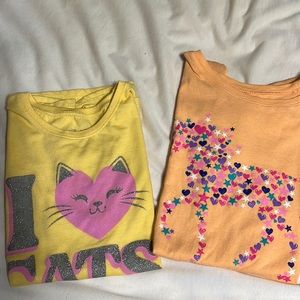 2 Short sleeve girls Childrens Place size 10/12